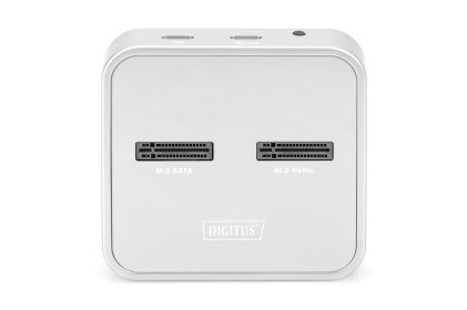 Digitus Docking Station Ssd M.2 Nvme + M.2 Sata Con Lettore Schede Sd-Express, Usb-C<Sup>™</Sup>