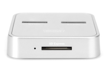 Digitus Docking Station Ssd M.2 Nvme + M.2 Sata Con Lettore Schede Sd-Express, Usb-C<Sup>™</Sup>
