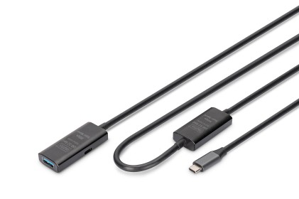 Cavo Di Prolunga Attivo Usb 3.2 Gen1 5G, Usb-C - Usb-A, 10 Mt