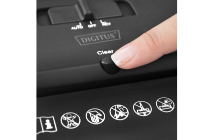 Distruggidocumenti 5 Fogli Taglio 4X40 Mm Capacita' 10 Lt Digitus