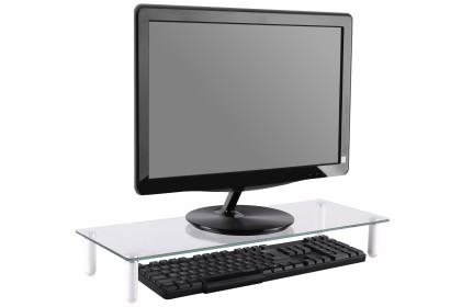 Tavolino Universale Per Monitor In Vetro