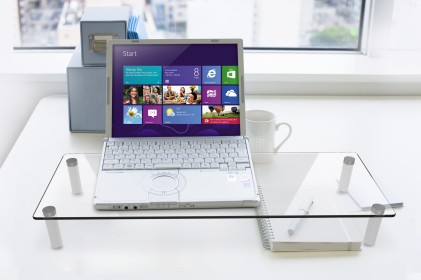 Tavolino Universale Per Monitor In Vetro