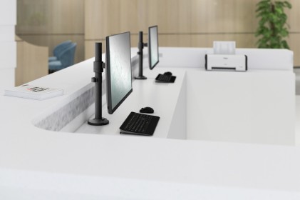 Supporto A Colonna Per Monitor Singolo 17-32&#34;, 8 Kg (Max), Nero