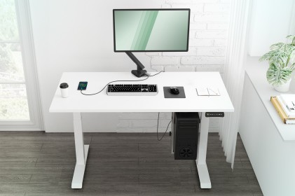 Digitus Supporto Per Monitor Intelligente Con Docking Station Integrata, Molla A Gas E Fissaggio A Morsetto.