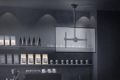 Digitus Supporto A Soffitto Universale Per Tv Con Regolazione Dell&rsquo;Altezza Del Supporto Telescopica