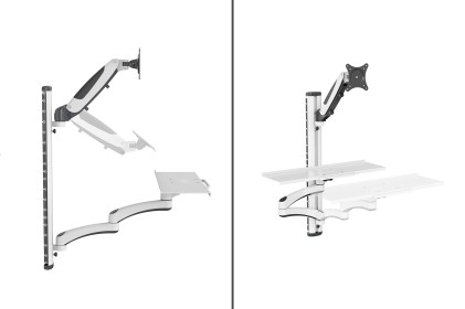 Supporto Da Muro Per Posto Di Lavoro (Monitor, Tastiera, Mouse)