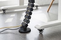 Passacavo Flessibile Lunghezza Adattabile Lungh. 130 X Largh. 6,7 X Prof. 3,5 Cm Colore Nero Digitus