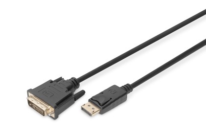 Cavo Adattatore Displayport, Da Dp A Dvi-D 3 Mt. Colore Nero