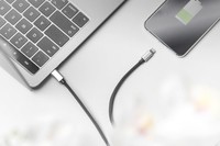 Cavo Di Carica/Dati Apple, Lightning - Usb-C 1.0 Mt Metallo, Nylon, Mfi, Ce Nero