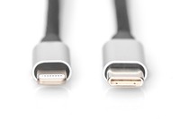 Cavo Di Carica/Dati Apple, Lightning - Usb-C 1.0 Mt Metallo, Nylon, Mfi, Ce Nero