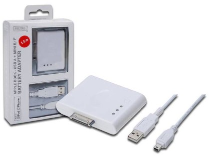 Adattatore Batteria Apple Dock/Maschio + Usb Tipo A/Femmina + Mini Usb B/Femmina