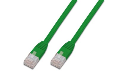 Cavo Rete Piatto Utp Cat. 5E Non Schermato - Lunghezza Mt. 3 - Colore Verde