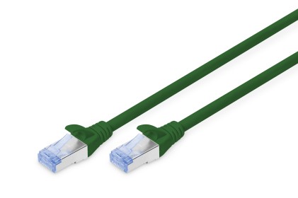Cavo Rete Cat 5E Schermato Sf/Utp Colore Verde Mt 15 Digitus