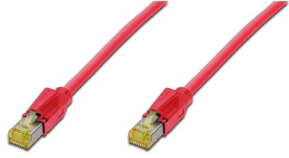 CAVO RETE S-FTP CAT. 6A DOPPIA SCHERMATURA, DRAKA UC 900 LSOH, COLORE ROSSO MT. 10