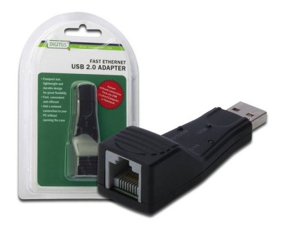 Adattatore Usb/Rj45 Per Rete 10/100 Usb 2.0 Digitus