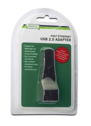 Adattatore Usb/Rj45 Per Rete 10/100 Usb 2.0 Digitus