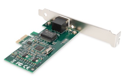 Scheda Di Rete Pci-Express Gigabit Ethernet Digitus Con Staffa Low Profile