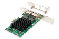 Gigabit Ethernet Pci Express Card, 2 Porte 32-Bit, Staffa A Basso Profilo, Chipset Intel
