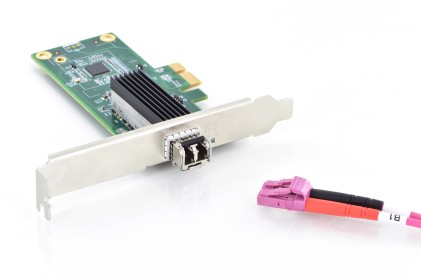 Scheda Pci-Express Gigabit Per Moduli Sfp Fibra Ottica