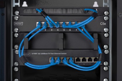 Ripiano Per Armadio Rack 10&#34; 1 Unita&#39; Profondo 200 Mm Colore Grigio Digitus