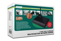 Print Server Di Rete Multifunzione Wireless 4 Porte Usb 2.0