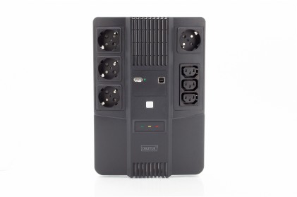 Gruppo Di Continuita  800 Va/480 Watt 4 Prese Schuko, 3 Iec C13 Usb, Rj45 Digitus