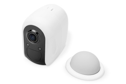 Videocamera Esterna Smart Full Hd A Comando Vocale Wireless A Batteria Digitus