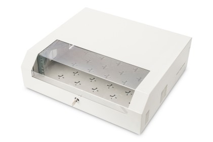 Armadio 5 Unita  Da Muro 19" Slim Line Colore Grigio Chiaro (A)14 X (L) 50 X (P)48 Cm.