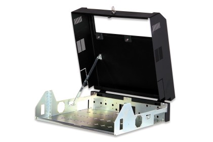 Armadio 5 Unita' Da Muro 19" Slim Line Colore Nero (A)14 X (L) 50 X (P)48 Cm.