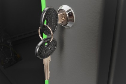 ARMADIO 7 UNITA  DA MURO PER RETI (A)416 X (L)600 X (P) 450 MM COLORE NERO