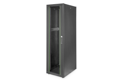 Armadio 42 Unitа 19" Per Reti E Server Misure (A)2010 X (L)600 X (P)800 Mm. Colore Nero