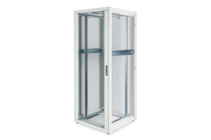 ARMADIO 42 UNIT&agrave;&euro; 19" PER RETI E SERVER MISURE (A)2010 X (L)800 X (P)800 MM. COLORE GRIGIO CHIARO