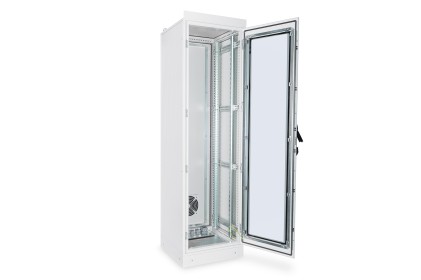 Armadio 42 Unit&agrave; 19" Per Reti Misure (A)2100 X (L)600 X (P)800 Mm. Colore Grigio Chiaro Da Esterno Ip55