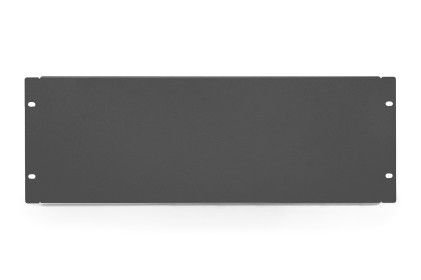 Pannello Cieco 4 Unità Per Chiusura Spazi Vuoti In Armadi Rack 19" Viti Incluse Nero