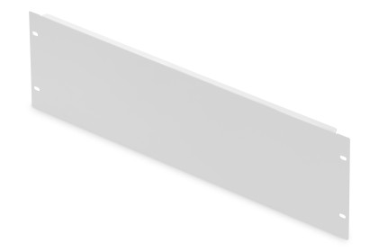 Pannello Cieco 4 Unità Per Chiusura Spazi Vuoti In Armadi Rack 19" Viti Incluse Grigio