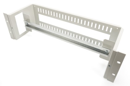 Supporto Guida Din 3U, 135X480X150 Mm Incl. Din Rail (35X390 Mm), Grey (Ral 7035)