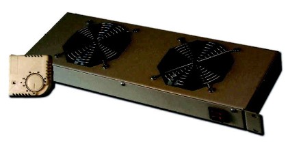 Kit 2 Ventole Con Termostato Per Armadi Linea Professionale Colore Nero