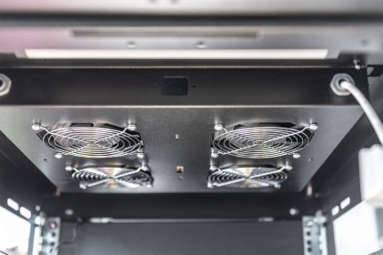 Kit 4 Ventole Con Termostato Colore Nero Per Armadi Linea Professionale