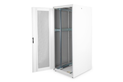 Armadio Rack 19" 42 Unitа 19" Per Reti E Server Misure (A)2010 X (L)800 X (P)1000 Mm. Colore Grigio Chiaro