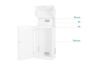 Armadio A Muro Per Server A Due Sezioni