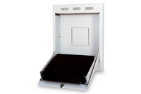 Armadio Slim A Muro 2 Unita  750X600 Altezza 127Mm Grigio Con Apertura Frontale