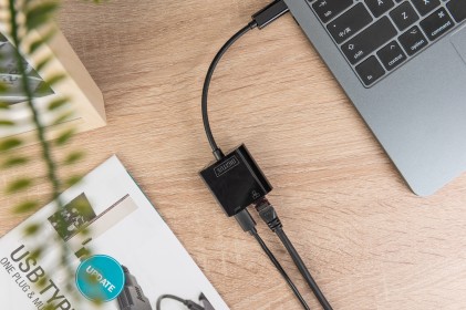 Adattatore Usb-Tipo-C / Rete Gigabit + Porta Pd Per Alimentazione