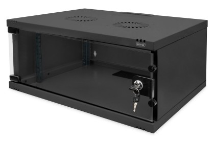 Armadio Da Muro 4U Digitus Soho Smontato - 540 X 400 Mm (L X P) Colore Nero