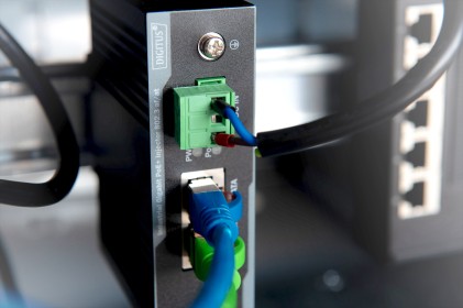 Iniettore Industriale Professionale Poe+ 802.3 Af/At Gigabit Digitus