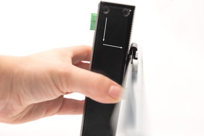 Switch 8-Porte Gigabit Flat Din Rail Industriale