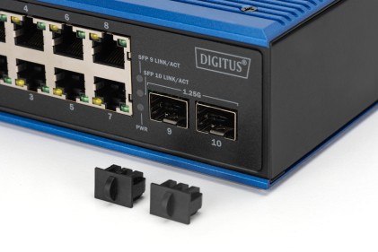 Switch Gigabit Ethernet Industriale A 8+2 Porte