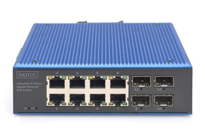 Digitus Switch Gigabit Ethernet Poe Industriale A 8+4 Porte