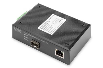 Media Converter Industriale Gigabit 10/100/1000Baset - 1000Base-X Sfp 80 Km