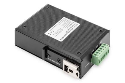 Media Converter Industriale Gigabit 10/100/1000Baset - 1000Base-X Sfp 80 Km