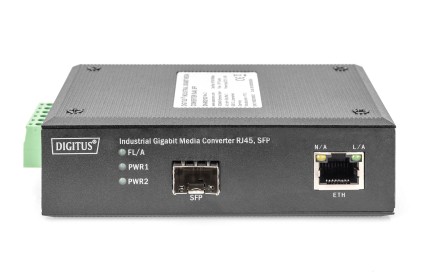 Media Converter Industriale Gigabit 10/100/1000Baset - 1000Base-X Sfp 80 Km
